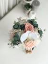 Yeni Sezon Okaliptuslu Soft Aranjman Gelin Çiçeği Gelin Buketi Ve Damat Yaka Çiçeği Özel Tasarım