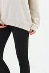 %100 Organik Pamuklu Oversize Sweatshirt V-Yaka