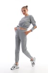 Crop Sweatshirt Eşofman Takım