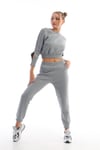 Crop Sweatshirt Eşofman Takım