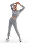 Crop Sweatshirt Eşofman Takım