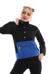 Dik Yaka Çıt Çıtlı Sweatshirt Eşofman Takım