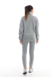Dik Yaka Fermuarlı Sweatshirt Eşofman Takım