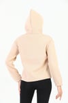 Edelle Bej Kapüşonlu Kanguru Cepli Regular Fit Kadın Sweatshirt