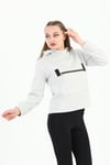 Edelle Gri melanj Kapüşonlu Kanguru Cepli Regular Fit Kadın Sweatshirt