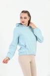 Edelle Kapüşonlu Kanguru Cepli Basic Bebe Mavisi Kadın Sweatshirt