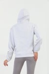 Edelle Kapüşonlu Kanguru Cepli Basic Gri Melanj Kadın Sweatshirt