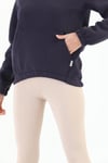 Edelle Kapüşonlu Kanguru Cepli Basic Patlıcan Kadın Sweatshirt