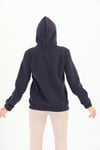 Edelle Kapüşonlu Kanguru Cepli Basic Patlıcan Kadın Sweatshirt