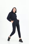 Edelle Kapüşonlu Sweatshirt Lacivert Eşofman Takımı