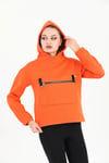 Edelle Kiremit Kapüşonlu Kanguru Cepli Regular Fit Kadın Sweatshirt