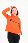 Edelle Kiremit Kapüşonlu Kanguru Cepli Regular Fit Kadın Sweatshirt