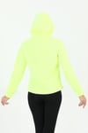Edelle Neon sarı Kapüşonlu Kanguru Cepli Regular Fit Kadın Sweatshirt