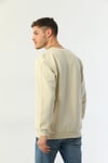 Edelle Organik Basic Bej Erkek Sweatshirt
