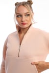 Fermuarlı Dik Yaka Sweatshirt