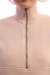 Fermuarlı Dik Yaka Sweatshirt