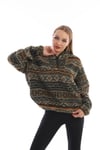 Kapüşonlu Oversize Peluş Sweatshirt