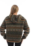Kapüşonlu Oversize Peluş Sweatshirt