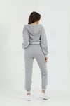 Kapüşonlu Şeritli Sweatshirt Eşofman İkili Takım
