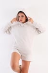 Kapüşonlu Sweatshirt Şort Takım