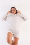 Kapüşonlu Sweatshirt Şort Takım
