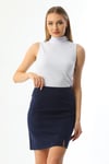 Mini Gabardin Etek Yırtmaçlı