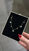 GOLD BLUE EYE CHARM KOLYE