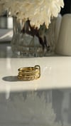 GOLD CROSS LOOP YÜZÜK