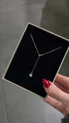 GOLD DANGLE ZARİF KOLYE
