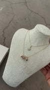 GOLD EYE CHARM KOLYE