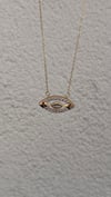 GOLD EYE CHARM KOLYE