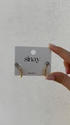 GOLD KRISTAL ŞERİT ZARİF KÜPE