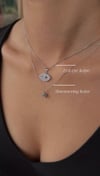 SILVER EVİL EYE KOLYE