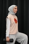 numb eco bej kolsuz sweatshirt