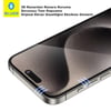 AR 3D Curved iPhone 15 Pro Max Uyumlu Aparatlı Yansıma Önleyici Kavisli Tam Kaplayan Ekran Koruyucu