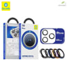 B Sapphire Lens iPhone 15 Pro 9 Mohs Çizilmeye Dayanıklı Kristal Görüntü Uygulama Aparatlı Kamera Lens Koruyucu