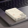 Blueo 22.5W MagSafe Uyumlu Type-C (USB-C) USB-A Çift Çıkışlı 10000 Mah Kablosuz Powerbank Şarj Aleti Beyaz