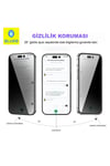 Blueo Anti-Peep Privacy iPhone 17 Pro Max Uyumlu Hayalet Full Cam Ekran Koruyucu Göz Yormayan HD Görüntü