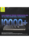 Blueo Crystal iPhone 17 Uyumlu 7 MOhs Sertlik 3 Kat Çizilmeye Dayanıklı Aparatlı Cam Ekran Koruyucu