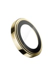 Blueo PVD iPhone 13 Pro Max Uyumlu Gold Altın Paslanmaz Çelik Çizik Işık Engelleyici Kamera Lens Koruyucu