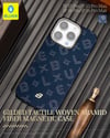 iPhone 15 Pro Max Uyumlu MagSafe Özellikli Orijinal Karbon Gilded Tactile Aramid Fiber Slim Kılıf