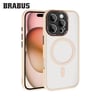 iPhone 16 Pro Uyumlu Anti-Shock MagSafe Kamera Lens Korumalı Buzlu Kenar Yumuşak Sonic Silikon Kılıf