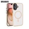iPhone 16 Uyumlu Anti-Shock MagSafe Kamera Lens Korumalı Buzlu Kenarları Yumuşak Sonic Silikon Kılıf