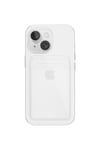 iPhone 16 Uyumlu Kartlık Detaylı Şeffaf Silikon Kılıf | Yuki Serisi