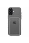 iPhone 17 Uyumlu Kartlıklı Şeffaf Silikon Kılıf | Yuki Serisi