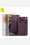 iPhone 18 Pro Max Uyumlu 6.9 Nappa Premium Vegan Deri MagSafe Kılıf