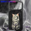 iPhone 18 Pro Max Uyumlu MagSafe 3D Nakışlı Mor Yıldız Kolyeli Kedili Kılıf