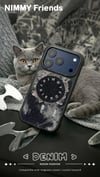 iPhone 18 Pro Max Uyumlu MagSafe Siyah Kılıf | Gerçek Kot Kaplamalı Metal Tuşlu
