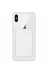 iPhone X Uyumlu Kartlık Detaylı Şeffaf Silikon Kılıf | Yuki Serisi