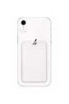 iPhone XR Uyumlu Kartlık Detaylı Şeffaf Silikon Kılıf | Yuki Serisi